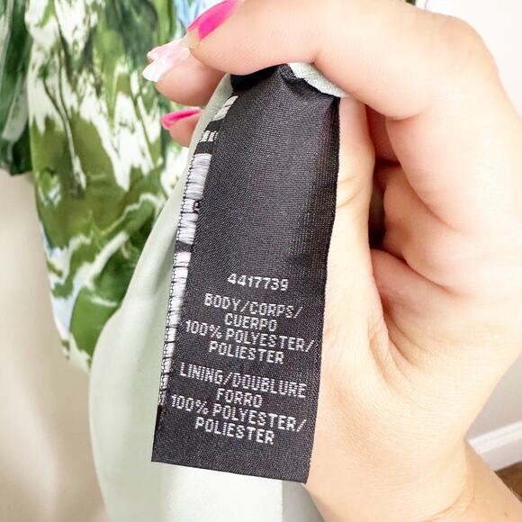 ML Monique Lhuillier Womens Dress Midi Bow-Embellished Printed Satin-Twill 12 - Picture 7 of 8